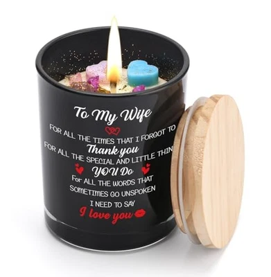 Wife Christmas Candle Gift Ideas, Gifts for Wife from Husband, Best Wife Gift