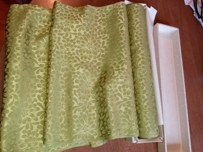 Korean Silk Fabric Green 30 Inches Wide 5 Yards - Image 1 of 4