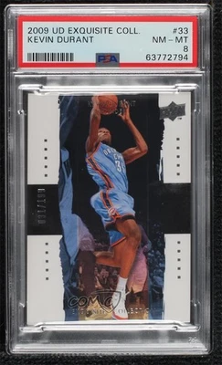 2009-10 Exquisite Collection /199 Kevin Durant #33 PSA 8 - Image 1 of 2