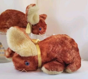 2 Knickerbocker Vintage Hasen Plüschtiere "Animals of Distinction" rote Hasen - Bild 1 von 12