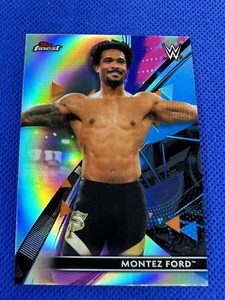 2021 #59 Montez Ford Topps Finest WWE Smack Down Refractor - Picture 1 of 2