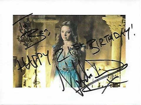 Natalie Dormer Hand Signed  Photo Games Of Thrones Autograph Cover