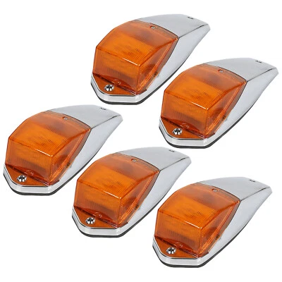 5 PCS Amber Marker Lights For Peterbilt Kenworth Freightliner 31LED Top Roof Cab - Image 1 of 4