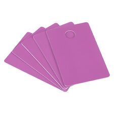 2,13 x 3,39 pouces cartes vierges en PVC avec poinçon à fente sur le côté court, 50 pièces, violet