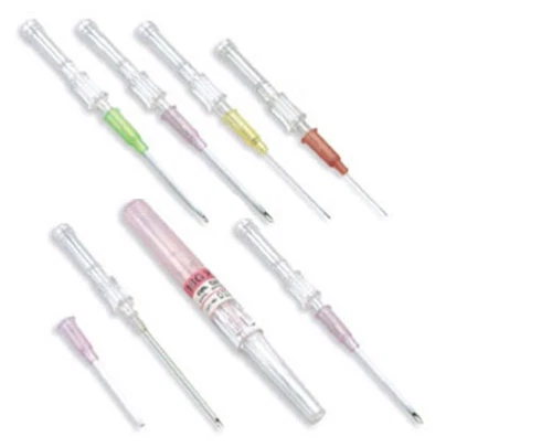 EXELINT INTERNATIONAL Safelet I.V. Catheter - 22 gauge x 1", 50/Bx. Blue Hub, Latex free, Wingless