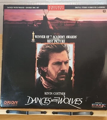 Dances with Wolves Widecreen Laserdisc Kevin Costner 2-disc gatefold - Image 1 of 4