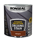 Ronseal 25L Ultimate Protection Decking Stain Rich Colour Tough Paint Mahogany