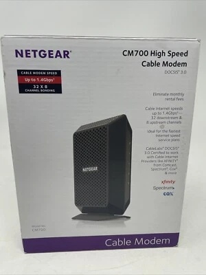 NETGEAR CM700 High Speed Cable Modem DOCSIS 3.0 Xfinity Spectrum Cox - Image 1 of 4