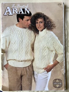 Sirdar knitting pattern book 179. The Best of Aran 12 family designs. SEE PHOTOS - Picture 1 of 16