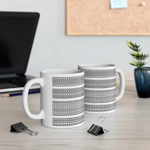 Taza Mensaje Oculto Mantente Positivo, Trabaja Duro, Regalo Día del Padre para Papá - Imagen 1 de 5