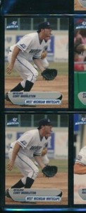 Lot (2) 2006 Choice #15 Cory Middleton West Michigan Whitecaps (BY71) SWSW6