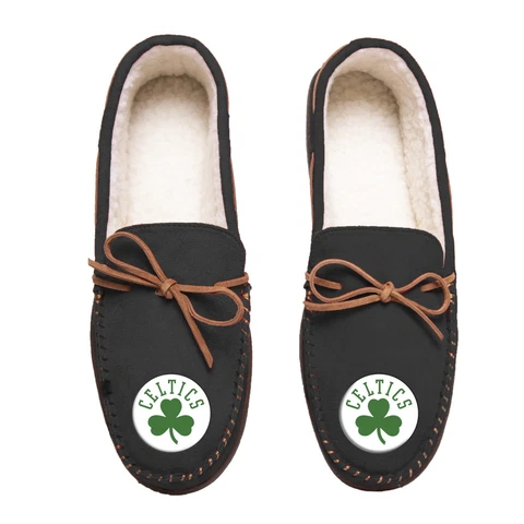 Boston Celtics Team Color NBA Men's Moccasins Slippers FREE SHIP Cover