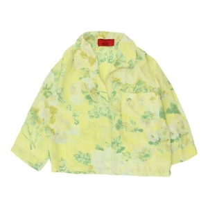 Valentino Night Womens Yellow V Neck Blouse | Vintage High End Designer Formal - Picture 1 of 4