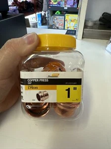 Streamline PRS ProPress - 1 Inch Press Copper Cap Fitting - 5 Pieces - Picture 1 of 2