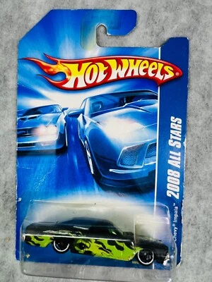 🇺🇸🇺🇸Hot Wheels 2008 All Stars Green & Black '65 Chevy Impala h25🇺🇸🇺🇸 - Image 1 of 4