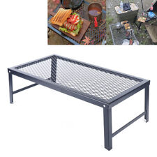 Folding Outdoor Camping BBQ Grill Picnic Campfire Pit Over Fire Cooking Grate US