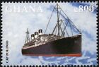 SS CAP POLONIO (SMS Vineta) German Ocean Liner Ship Stamp (1998 Ghana)