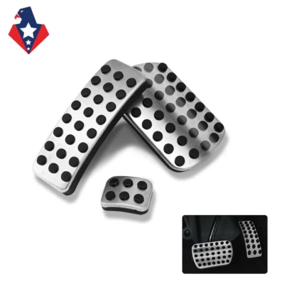 Cubierta de pedal de estacionamiento de freno de acelerador de acero inoxidable para Mercedes-Benz GLA250 Foto 1 de 4