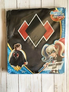 New DC Super Hero Harley Quinn Cape Dress up Halloween Costume Size 4-6X (X) - Picture 1 of 5