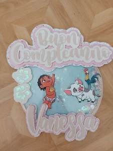 Topper cake personalizzabile e striscione Buon compleanno - Foto 1 di 8