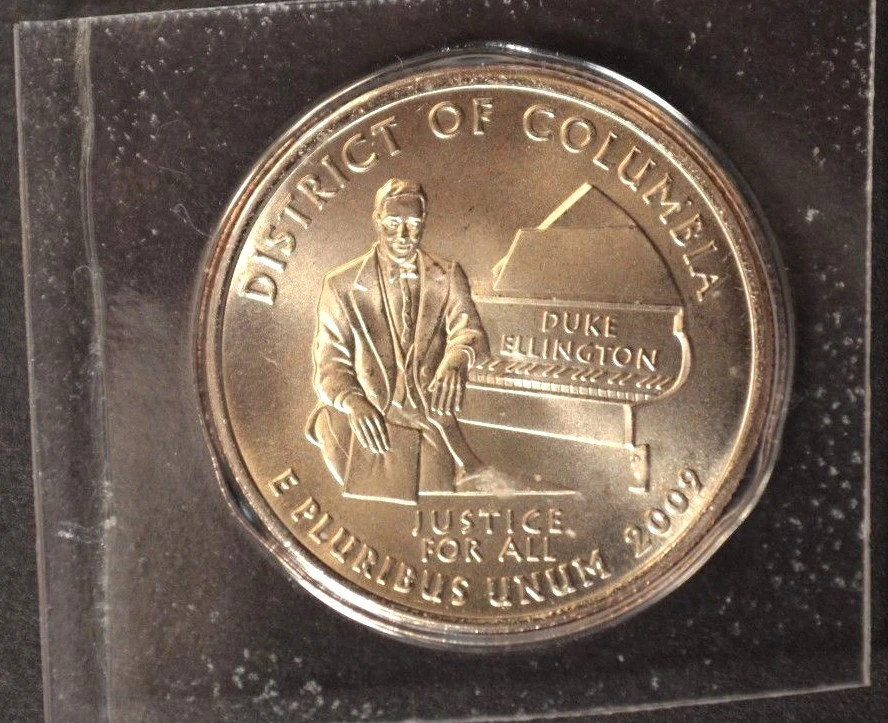 2009 D Washington DC ~ District of Columbia Satin Quarter VERY LOW MINTAGE - Image 1 of 2