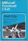 Millwall V Hullcity  Division Two 12/8/72