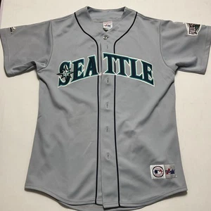 2001 Seattle Mariners All Star Game Grey Jersey Magestic - Picture 1 of 8