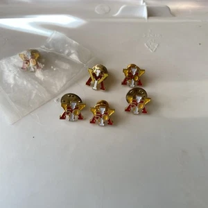 VMI Virginia Military Institute Tie Tac Lapel Pin Lot Of 6 - 50 On 5 Of Them - Picture 1 of 8