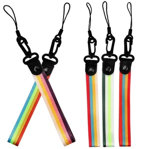 5 Stck. Regenbogen hängendes Seil Schlüsselanhänger kreativ Handytasche Schlüsselring Arbeitserlaubnis Hand - Bild 1 von 12