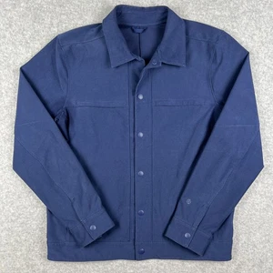 Lululemon City Excursion Jacket Button Front Small Mens Blue Stretch LM3EP0S - Picture 1 of 6