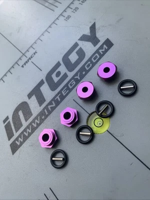 CROSS PURPLE 12MM WHEEL HEX SET FOR HPI SUPER NITRO RS4 MINI NITRO RS4 PRO - Image 1 of 3