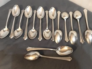 15 Gorham Plate Pat. 1933, Plate Silver Spoons. Semi Polished - Picture 1 of 3