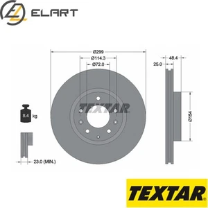 2x BRAKE DISC 92180703 FOR MAZDA 6/Hatchback R2AA/R2BF 2.2L LF-DE/VERF7J 2.0L 6 - Picture 1 of 6