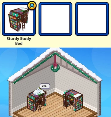 2022 Webkinz Classic September DELUXE DAY Prize: Sturdy Study Bed - image 1 of 3