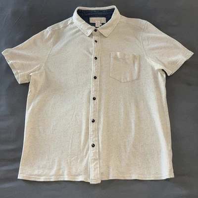 NUEVO SIN ETIQUETAS Carbono 2 Cobalto Para hombres Camisa con Botones Marfil Talla XL Mezcla de Lino Playa Surf Golf Foto 1 de 4