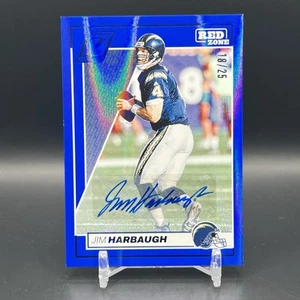 Tarjeta automática Panini Zenith/25 Blue Red Zone 2024 #56 Jim Harbaugh Chargers Coach - Imagen 1 de 2