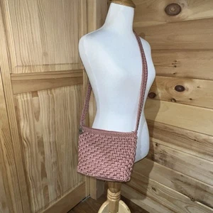 THE SAK Boho Crochet Crossbody Basket Weave Rose - Picture 1 of 18