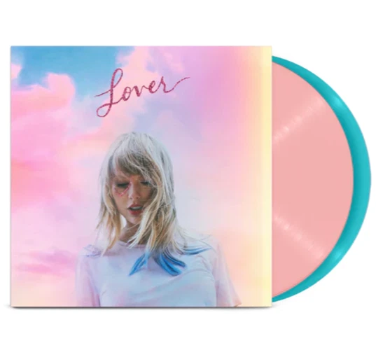 Taylor Swift Lover Pink And Blue 2LP Vinyl - Imagem 1 de 1