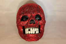 Rhinestone Skull Telephone with Bling in Red Unique Design N 228