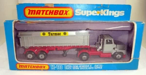 Matchbox Superking K-18 Ford Tipper Truck silber & rot "Tarmac" rare Variante - Picture 1 of 11
