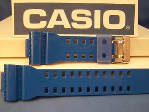 Casio Watch Band GA-110 HC-2AV. Glossy blue G-Shock Original Strap - Picture 1 of 5