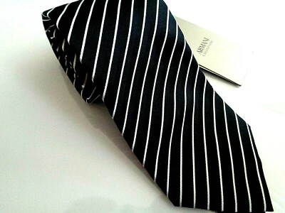 NEW WITH TAG ARMANI COLLEZIONI SILK JACQUARD TIE HAND MADE IN ITALY . - Image 1 of 4