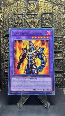 Yu-Gi-Oh! FLAMMENDES BOMBARDIERUNGEHEUER INFO-DE097 COMMON 1. AUFLAGE NEAR MINT - Bild 1 von 4