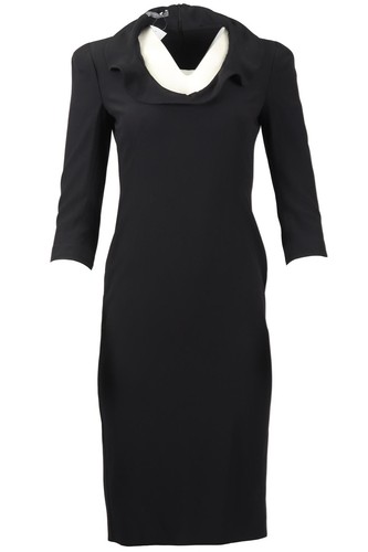 ALEXANDER MCQUEEN ABITO MIDI IN CREPE PICCOLO