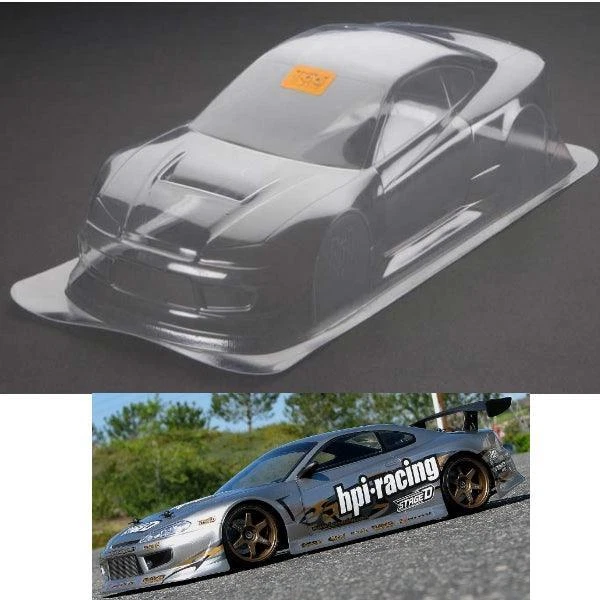 NEW HPI Nitro 3 / E10 Ford Nissan Silvia S15 Clear Body 200mm 17530 - Image 1 of 1