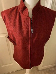 Schaefer Made In USA Americas Finest Ranchwear Red Wool Vest Woman’s Large Neu - Bild 1 von 10