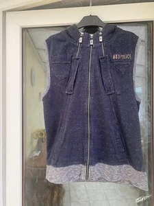 Mens 883 Police Sleeveless Hoodie - Picture 1 of 2