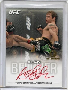 2012 Topps UFC Knockout Alan Belcher Red Auto SP Autograph 07/15 #FA-AB  - Imagen 1 de 2