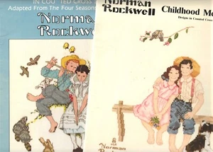 Norman Rockwell Childhood Memories Four Ages of Love Paragon Cross Stitch Charts - Picture 1 of 11