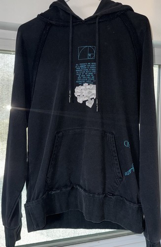 OFF WHITE Felpa con cappuccio bianca media